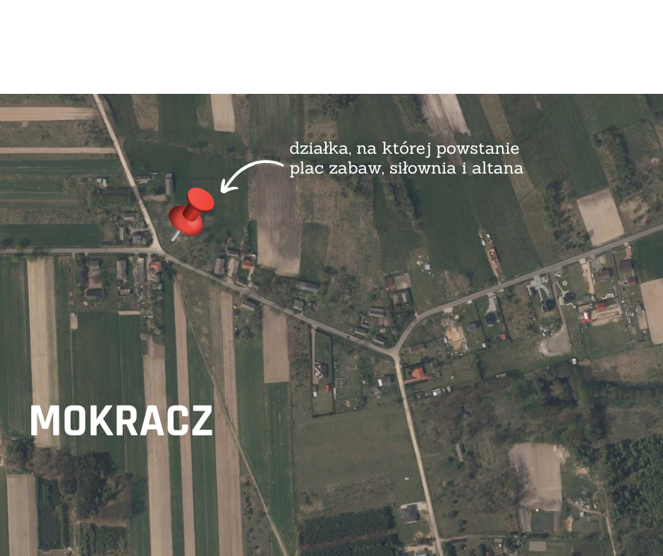 Ilustracja do informacji: Dofinansowanie na zagospodarowanie działki gminnej w Mokraczu