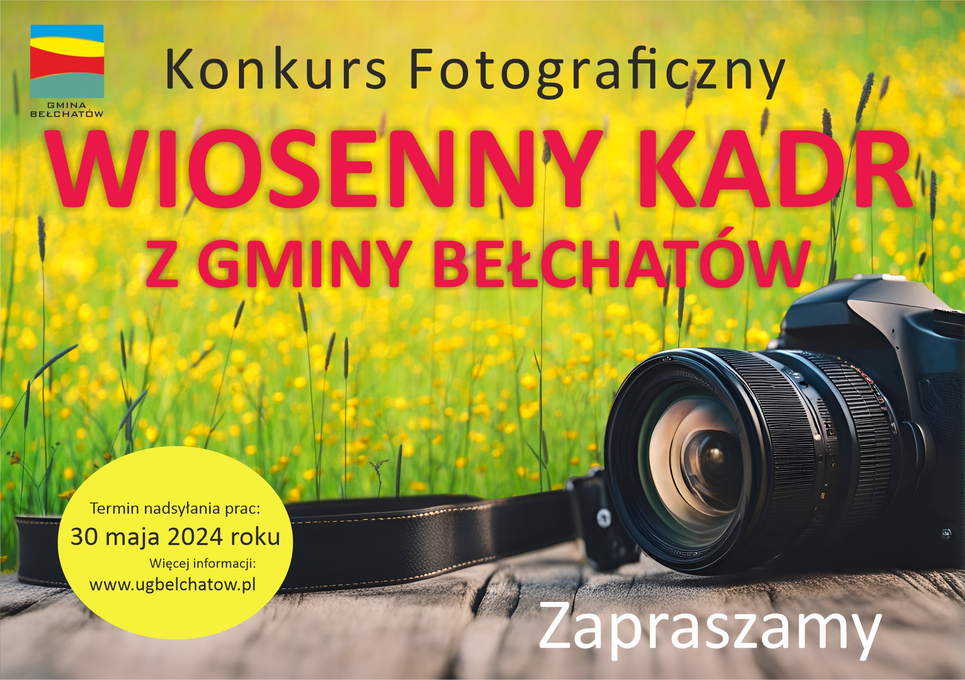 Ilustracja do informacji: Czekamy na "Wiosenny kadr z Gminy Bełchatów". Rusza konkurs fotograficzny.